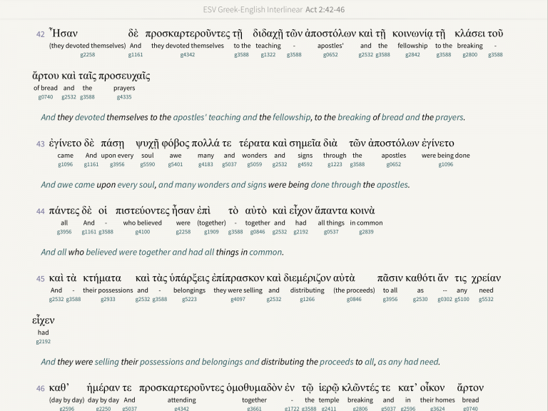 greek interlinear bible app for nasb