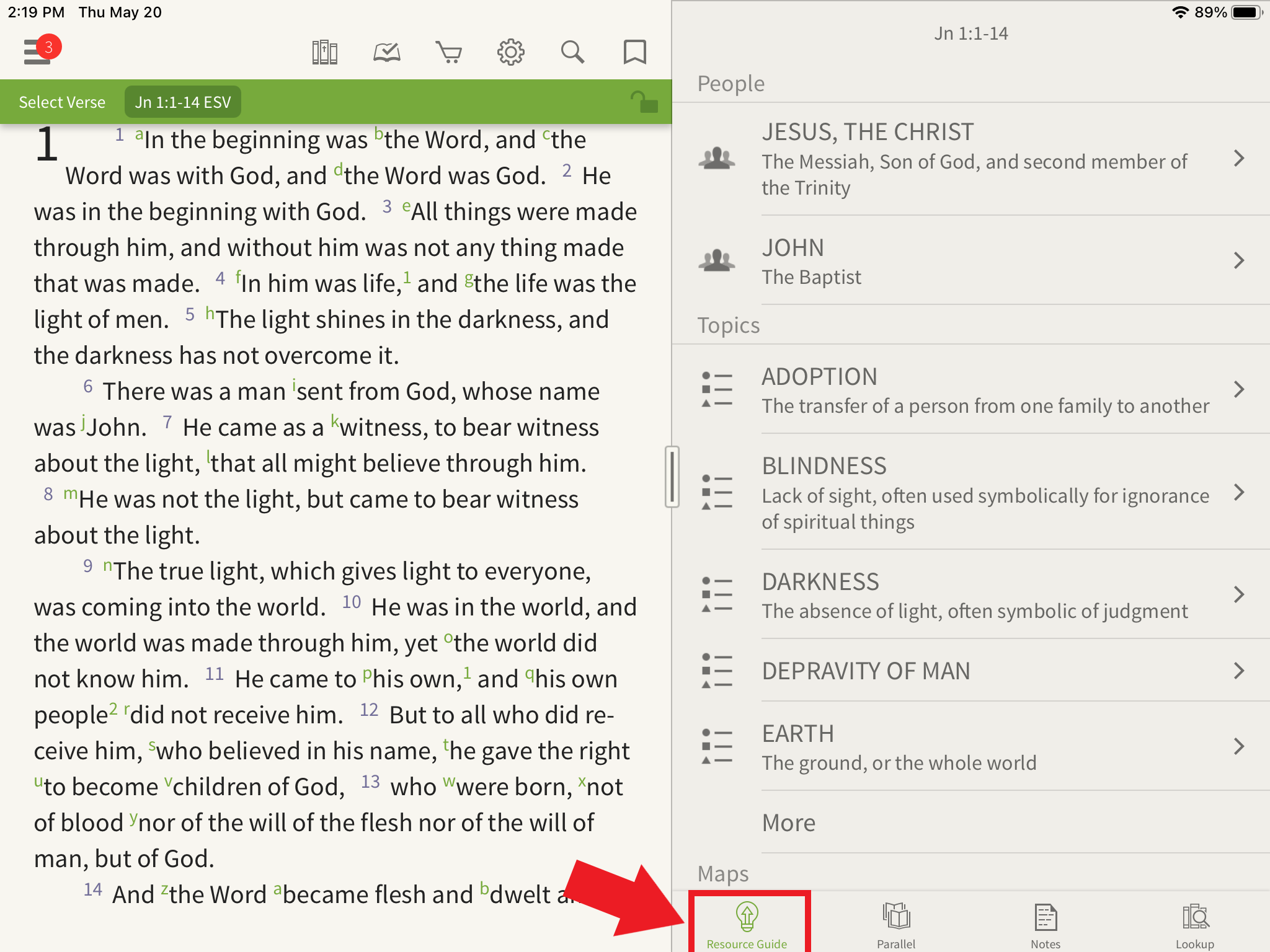 How To: ESV Exhaustive Concordance – Olive Tree