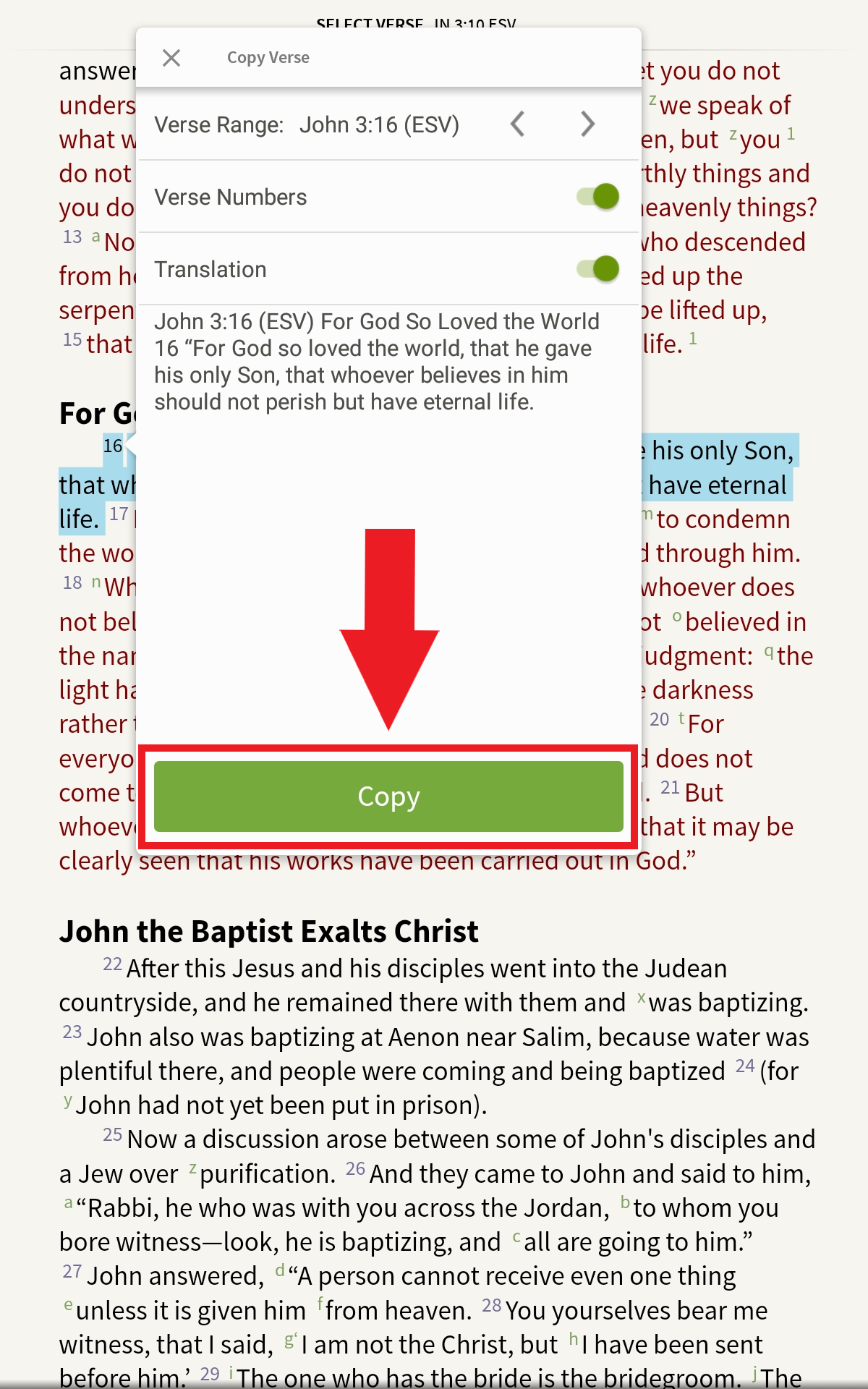 Windows - Copy & Paste – Olive Tree