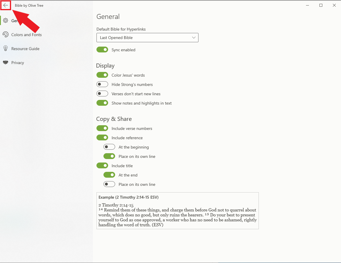 Windows - Copy & Paste – Olive Tree