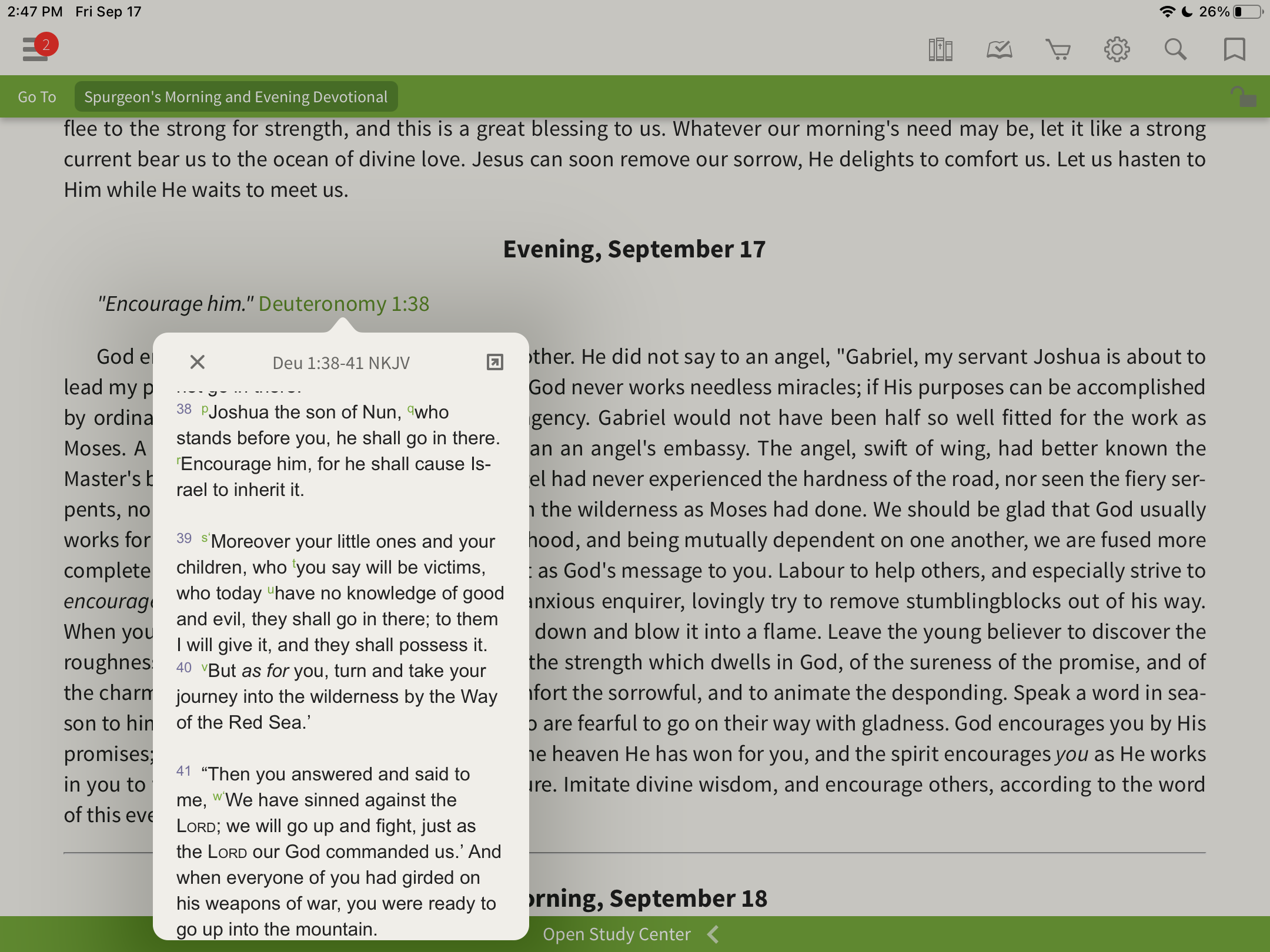 How To: Spurgeon's Morning and Evening Devotional – Olive Tree