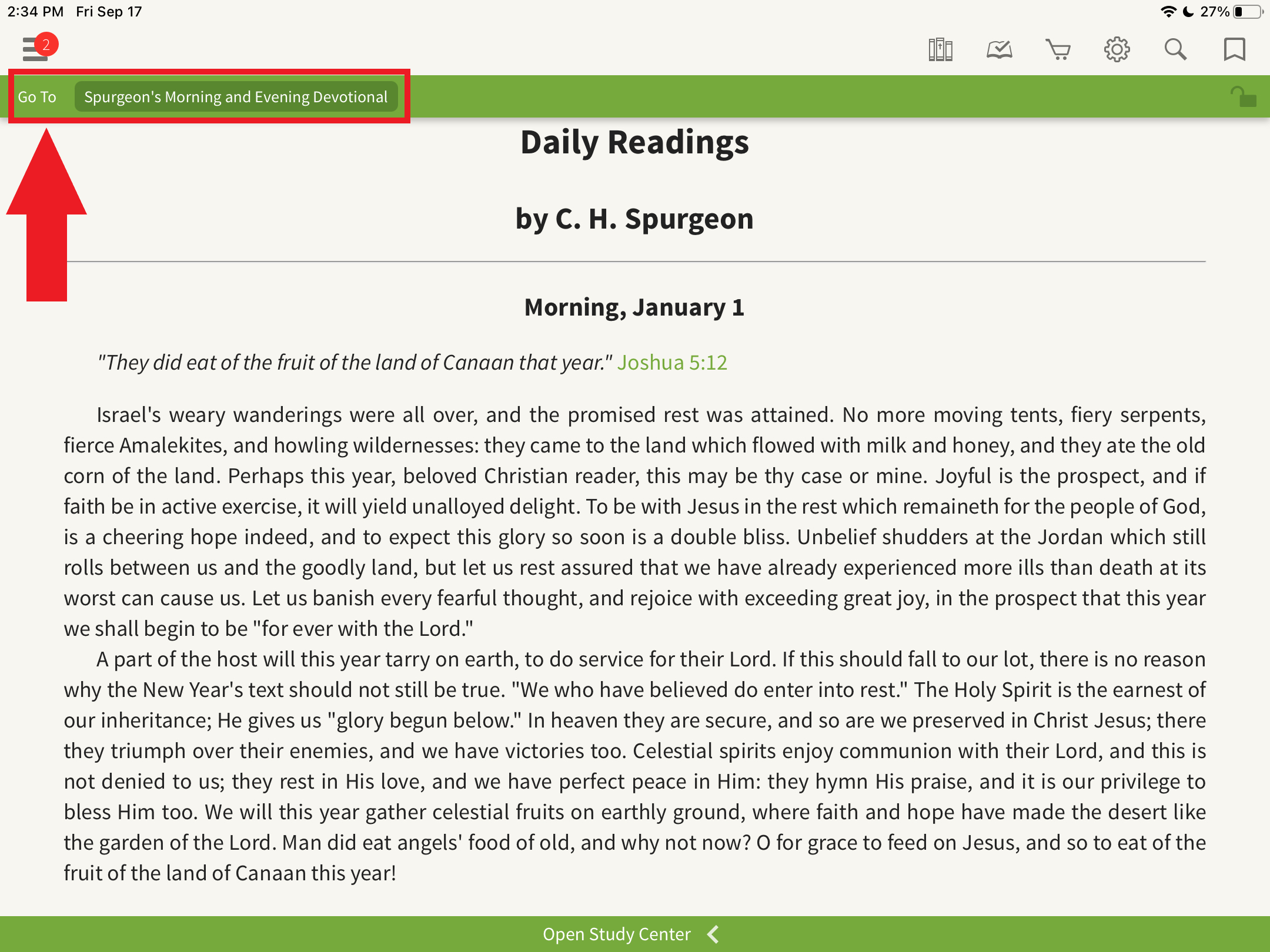 How To: Spurgeon's Morning and Evening Devotional – Olive Tree